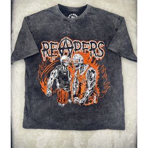Post Human by Raw REAPERS T-Shirt Size Large Bold Color on Distressed Style
